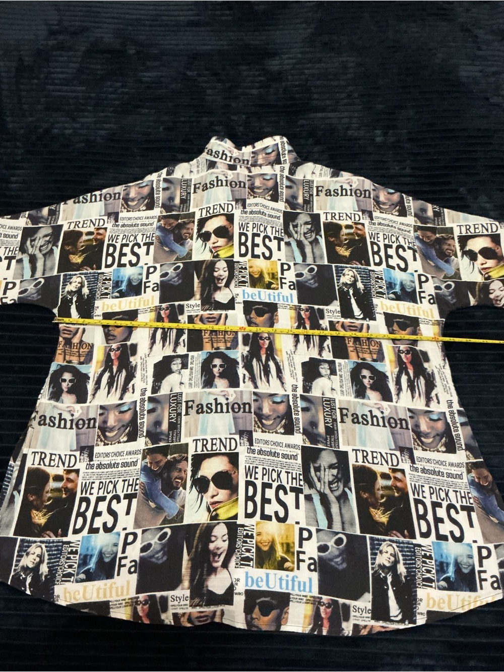 John Mark Black and White Photo Collage Button-Down Shirt